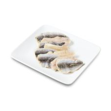 Baltic herring fillet, skin on, 6-9cm, frozen, IQF, 1*5kg (n.w. 4.75kg)