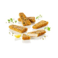 Saithe fillet, breaded with seeds, prefried, MSC, 113g, frozen, 1*5kg, Royal Greenland