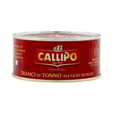 Tunzivs Dzeltenspuru, steiki, olīveļļā, 12*300g (s.s. 195g), Callipo
