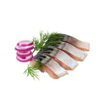 Mackerel fillet, Classic, skin off, less salted, vac., 12*160g, Irbe