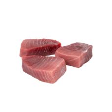 Tuna steaks, skin off, bones-out, 170-230g, frozen, IVP, 10*1kg(n.w.900g)