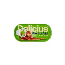 Anchovy fillet, in olive oil, 18*46g (d.w. 25g), Delicius