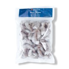 Garneles astes, čaulā, iegrieztas, 16/20, Vannamei, sald., IQF, 10*1kg (t.s. 750g), (P.Vannamei), RSeafood