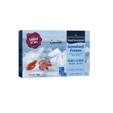 Креветки северные, в панцире, варен., MSC, 90/120, заморож., 12*1кг (ч.в. 1кг), (P.Borealis), Royal Greenland