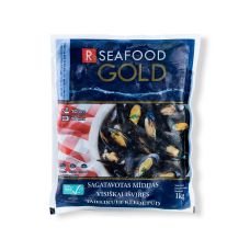 Mīdijas zilās, ASC, 40/60, sald., 5*1kg (t.s. 1kg), RSeafood