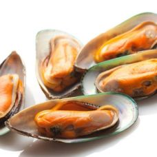 Mussels Green, half shell, 30/45, frozen, 10*800kg