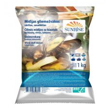 Karbid sinimere (Mytilus edulis) , ASC, 40/60, frozen, 5*1kg (k.k. 1kg)