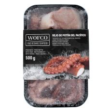 Squid tentacle, frozen, IQF, 16*500g (n.w. 500g)