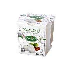 Juust Burratine, rasva 50%. 6*150g (3*50g), Deliziosa