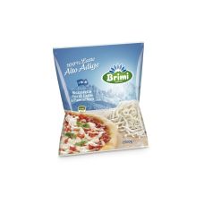 Cheese Mozzarella, grated, fat 44%, 2*2.5kg, Brimi