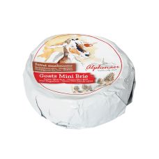 Cheese Brie Mini with forest mushrooms from goat milk, fat 48%, 6*150g, Alphenaer