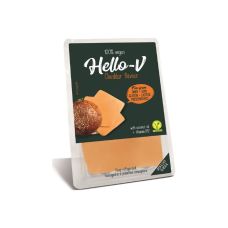 Vegan product Cheddar, sliced, fat 48%, VEGAN, 10*140g, Kolios