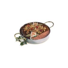 Pork liver pate with hazelnuts and walnuts, Stainless dish round, 1*2.5kg, Pate Grand-mere