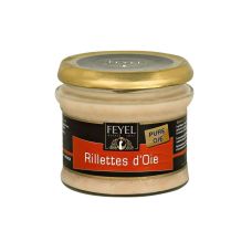 Rillette Goose meat 100%, in glass, 12*170g, F. Feyel