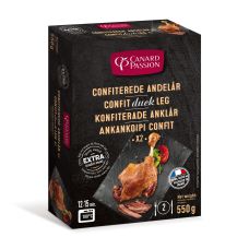 Duck legs Confit, 2pcs, vac., 6*550g, France