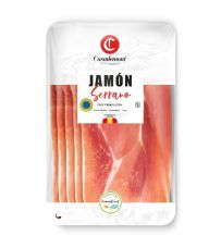 Cūkgaļas šķiņķis Jamon Serrano, sagr., 12*80g, Casademont