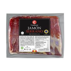 Cūkgaļas šķiņķis Jamon Serrano, izt. 9mēn., 1/2 bloks, vak., 6*~2.25kg, Casademont