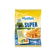 Potato fries Super, 14x14mm, frozen, 4*2.5kg, Mydibel