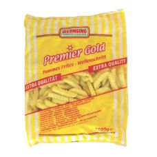 Potatoes French fries Crincle cut, 12x12mm, frozen, 4*2.5kg, Wernsing