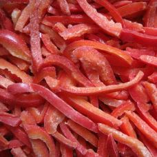 Red pepper, strips,  frozen, IQF, 4*2.5kg