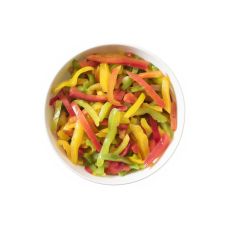 Paprika 3 colors, strips, frozen, IQF, 4*2.5kg