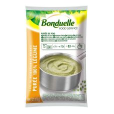 Puree green peas porc., frozen, IQF, 4*2.5kg, Bonduelle