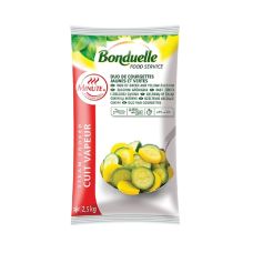 Courgette green and yellow mix Minute, frozen, IQF, 4*2.5kg, Bonduelle