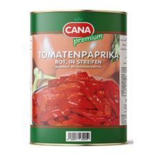 Pepper strips, pickled, 6*4.25kg (d.w. 2.3kg)