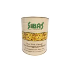 Pipirai Jalapeno žali, pjaust., 6*3kg (gr.k. 1.7kg), Sibas