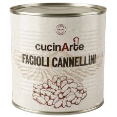 Pupas baltās Cannellini, sālsūdenī, 6*2.5kg (s.s. 1.5kg), Cucinarte