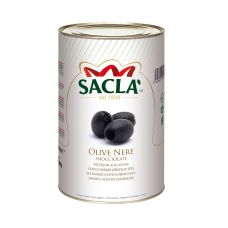 Olives black pitted, Hojiblanca, saltwater, 380/440, 3*4.1kg (d.w. 2kg), Sacla