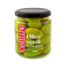 Oliivid rohelised kividega, Bella di Cerignola, suured, soolvees, 6*280g, Castellino