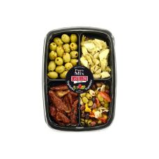 Uzkodu asorti ar olīvām, 4*460g  Castellino