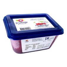 Puree sour cherry, without sugar, frozen, 6*1kg, Fruitlife