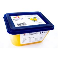 Puree yuzu fruit, without sugar, frozen, 2*1kg, Fruitlife