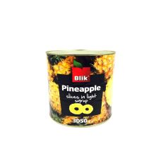 Pineapple, rings, in syrup, 12*850g (d.w. 430g)