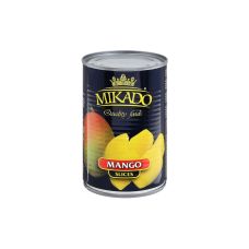 Mango, slices, in syrup, 12*420g (d.w. 230g), Mikado