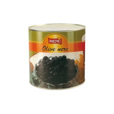 Olives black whole, Hojiblanca, saltwater, 240/260, 6*2.6kg (d.w. 1.6kg), Menu