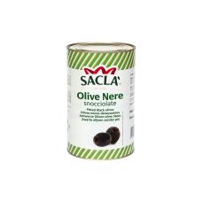 Olives black pitted, Hojiblanca, saltwater, 380/440, 3*4.1kg (d.w. 2kg), Sacla