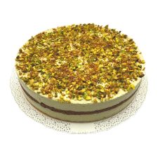 Cake pistachio with pistachio nuts, precut, frozen, 1*1.15kg, (14porc.*82g), Effepi