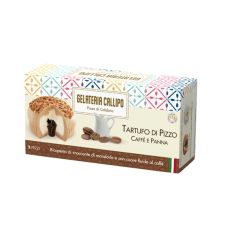 Dessert ice cream Tartufo Coffe with milk, with almonds pieces, frozen, 6*220g (2*110g), Callipo Gelateria