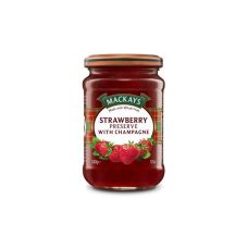 Jam Strawberry with champagne, 6*340g, Mackays