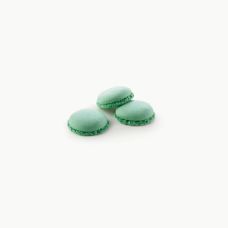 Shell Macaron halves, green, 3.5cm, 384pcs*2.4g, Masdeu