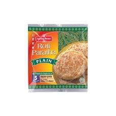 Bread Roti Paratha Plain, P-B, frozen, 24*5pcs (325g), Spring Home