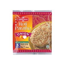 Bread Roti Paratha Plain with onion, P-B, frozen, 24*5pcs (325g), Spring Home