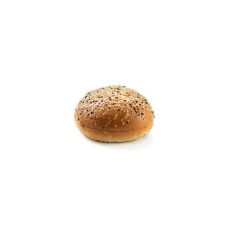 Bun Hamburger with sesame and cumin, sliced, RTE, frozen, 30*90g, Vandemoortele