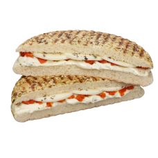 Sandwich with Mozzarella, tomato and basil sauce, italian, RTE, frozen, IWP, 14*200g, Mantinga