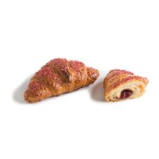 Croissant butter with raspberry filling, RTB, frozen, 44*90g, Vandemoortele