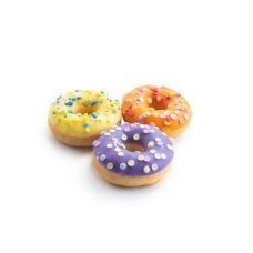 Donat mix with 3 taste (blueberry, orange, lemon) mini, RTE, frozen, 3*(30*22g), Vandemoortele