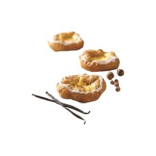 Bun Danish vanilla crown, RTB, frozen, 48*100g (white icing 2*150g), Mette Munk